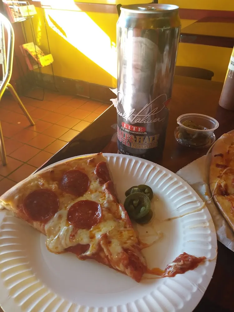 Slice of Pepperoni Pizza with Jalapenos